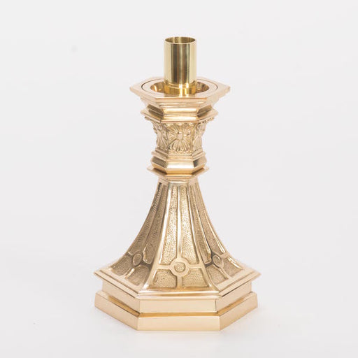 Classic Short Altar Solid Brass Candlestick Classic Short Altar Candlestick in solid brass.