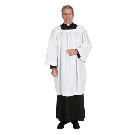 Clergy Square Neck Poly Cotton Surplice