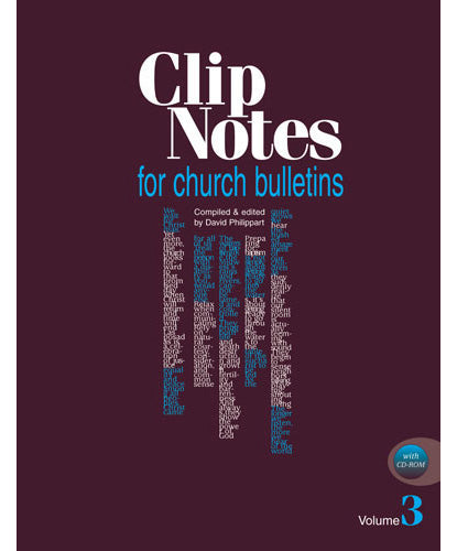 Clip Notes for Church Bulletins - Volume 3 with CD-ROM