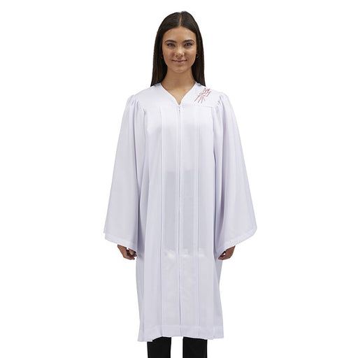 Confirmation Robe Embroidered with Descending Dove Confirmation Robes Confirmation apparel