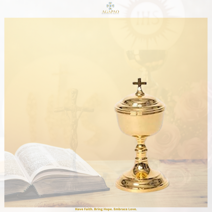 Travel Size Small Gold Plated Ciborium