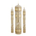 Cross & Rings Wedding Unity Candle Set