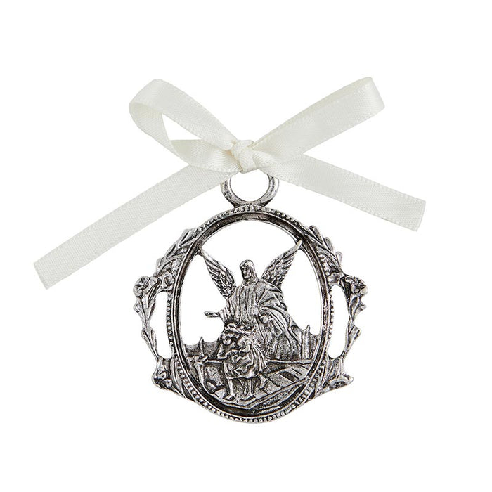 Crucifix with Guardian Angel Crib Medal Set - 4 Pieces Per Package