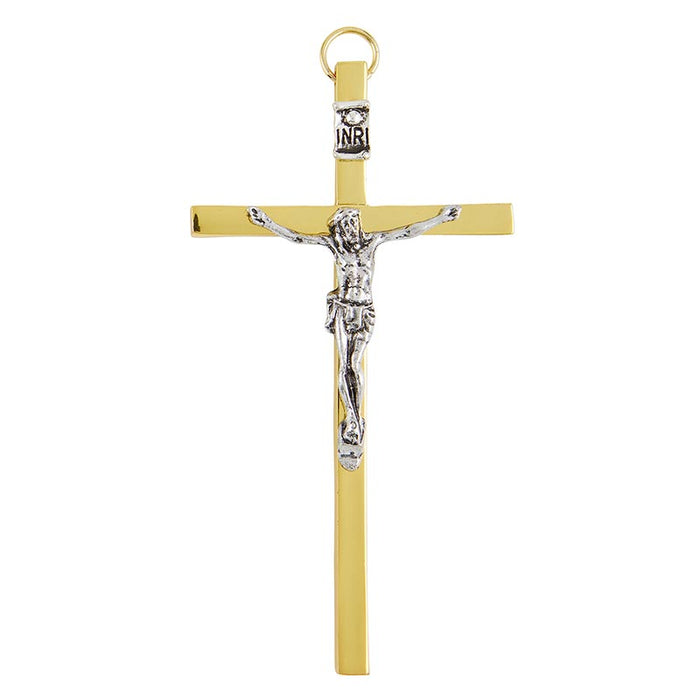 Crucifix with Guardian Angel Crib Medal Set - 4 Pieces Per Package