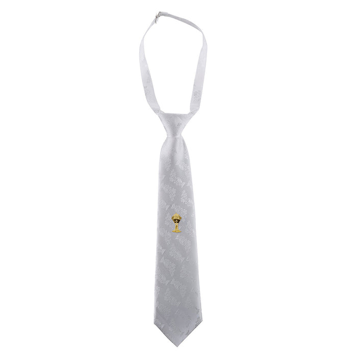 First Communion Adjustable Chalice Brocade Tie Media 1 of 2