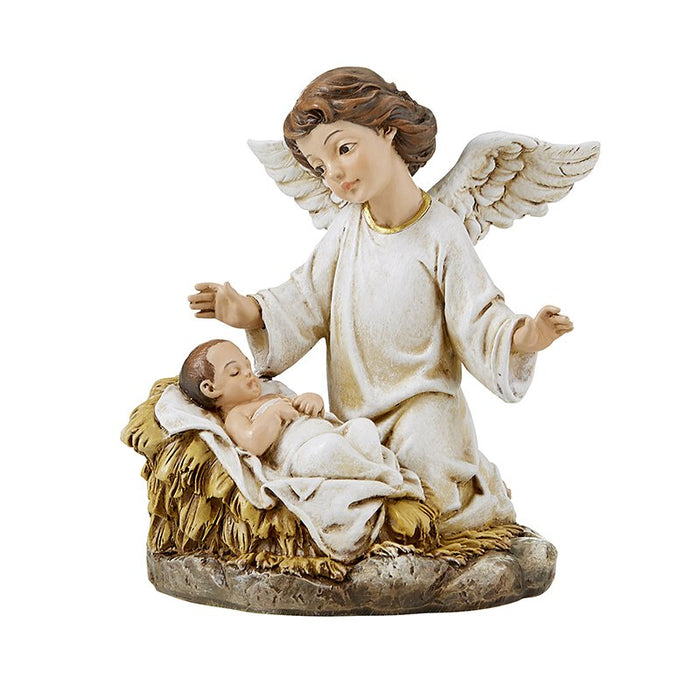 5" Nativity Angel Advent Two Piece Candleholder