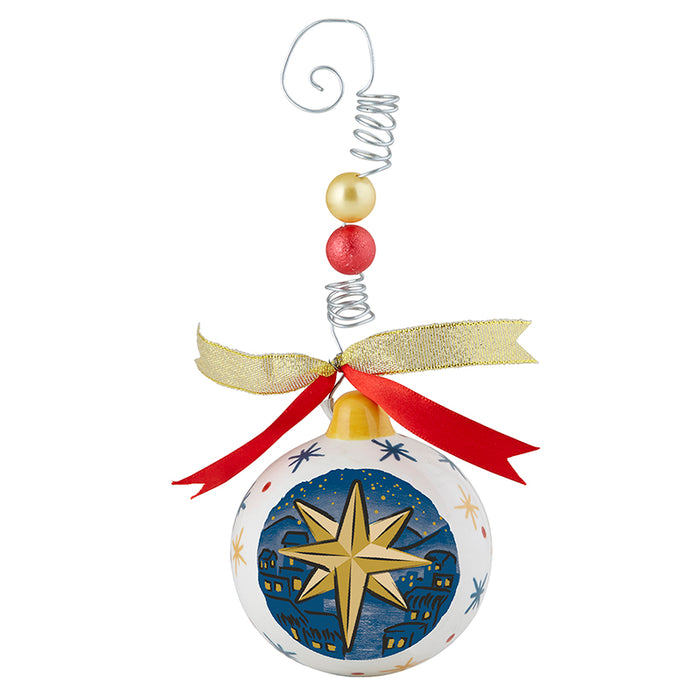 80mm Full-Color Ceramic Christmas Ornaments - O Holy Night