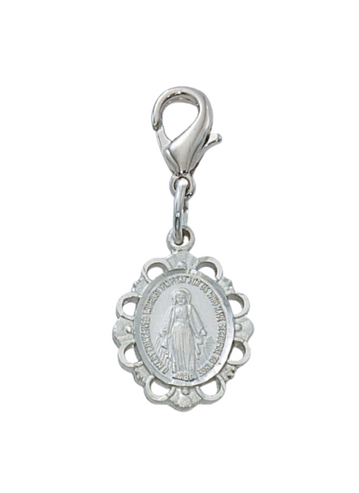 Filigree Miraculous Medal Clip Charm our lady of miraculous medal power of the miraculous medal miraculous medal protection 