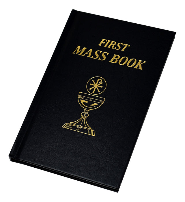 First Mass Book - Black - Imitation Leather