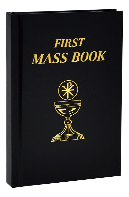 First Mass Book - Black - Imitation Leather