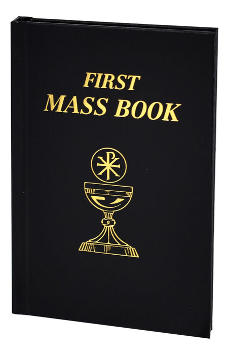 First Mass Book - Black - Imitation Leather