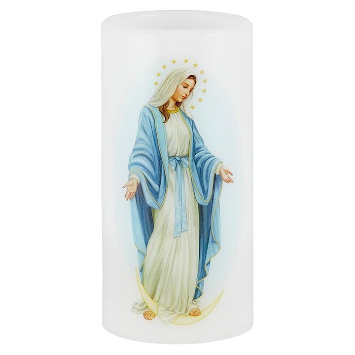 Flameless Devotional Candle - Our Lady of Grace