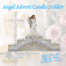 7.25"H Angel Advent Candle Holder