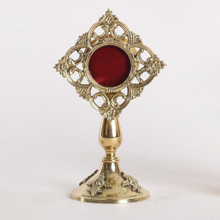 French Style Solid Brass Reliquary