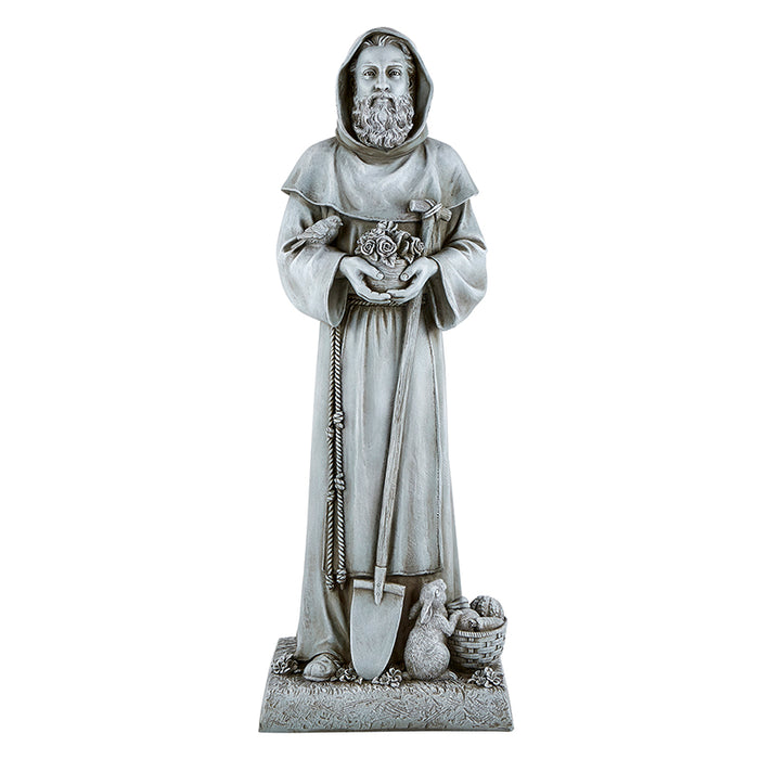 24" Saint Fiacre Garden Statue