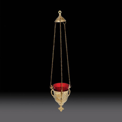 Hanging Sanctuary Lamp with Ruby Glass Sanctuary Lamp Ornate Altar Sanctuary Lamp Sanctuary Lamp with globe Traditional Sanctuary Lamp