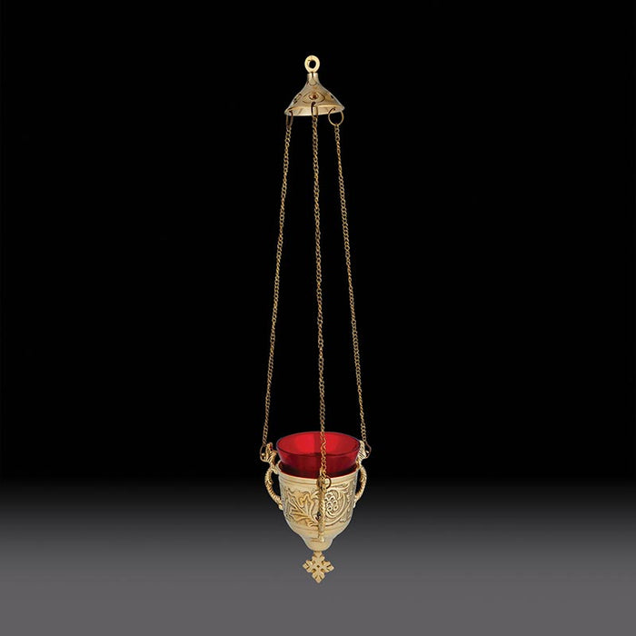 Hanging Sanctuary Lamp with Ruby Glass Sanctuary Lamp Ornate Altar Sanctuary Lamp Sanctuary Lamp with globe Traditional Sanctuary Lamp