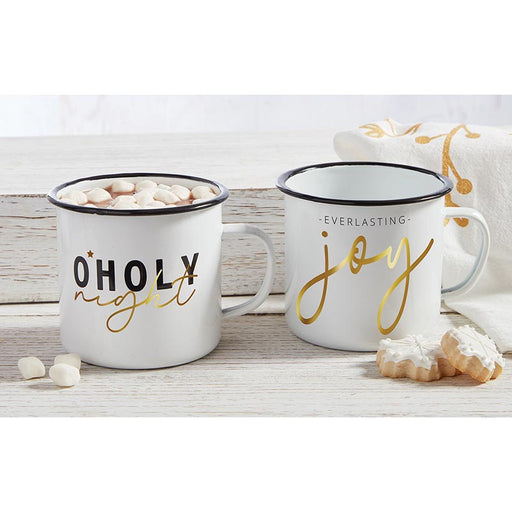 24oz Enamel O Holy Night Mug - 3 Pieces Per Package