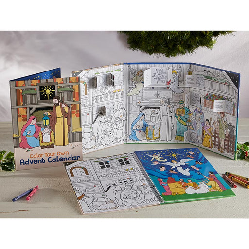 11" Calendar - Advent Calendar To Color - 6 Pieces Per Set