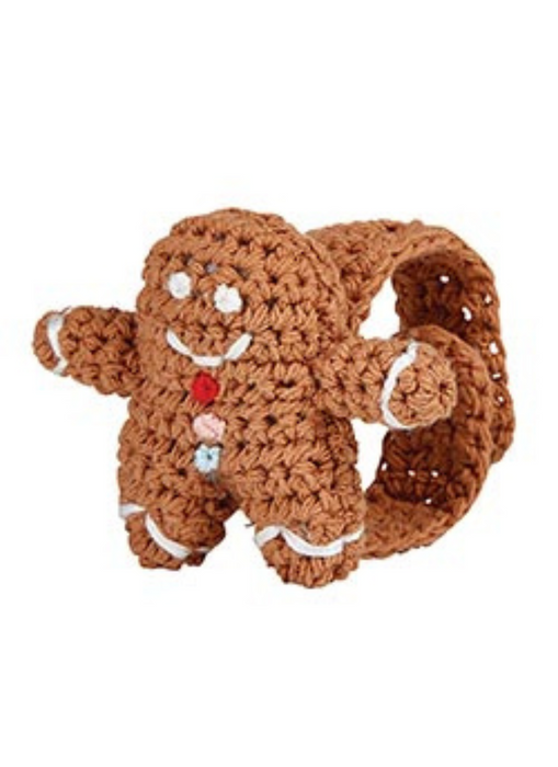 Gingerbread Crochet Wristlet