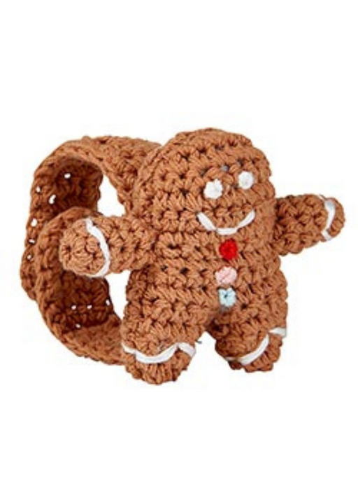 Gingerbread Crochet Wristlet