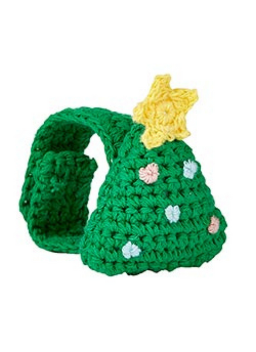 Christmas Tree Crochet Wristlet