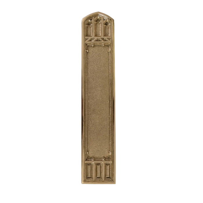 Gothic Style Church Door Hardware Decorative Church Door hardware in solid brass. church push plate door design vintage door push plates