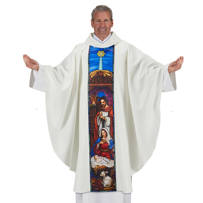 Gothic Style Nativity Chasuble