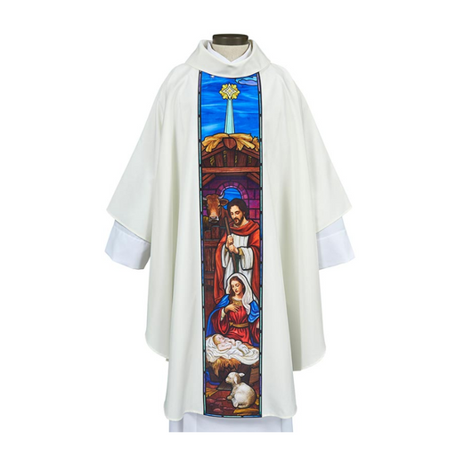 Gothic Style Nativity Chasuble