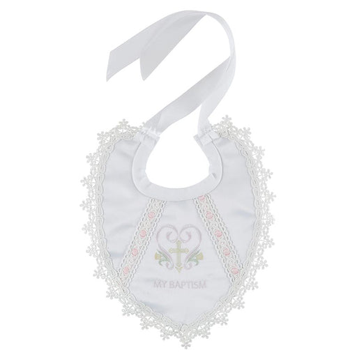 Holy Cross Baptismal Bib - 4 Pieces Per Package