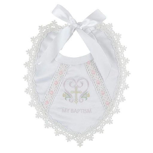 Holy Cross Baptismal Bib - 4 Pieces Per Package