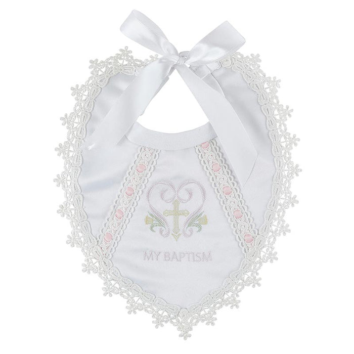 Holy Cross Baptismal Bib - 4 Pieces Per Package