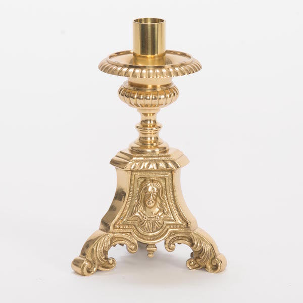 Holy Family Brass Candlestick