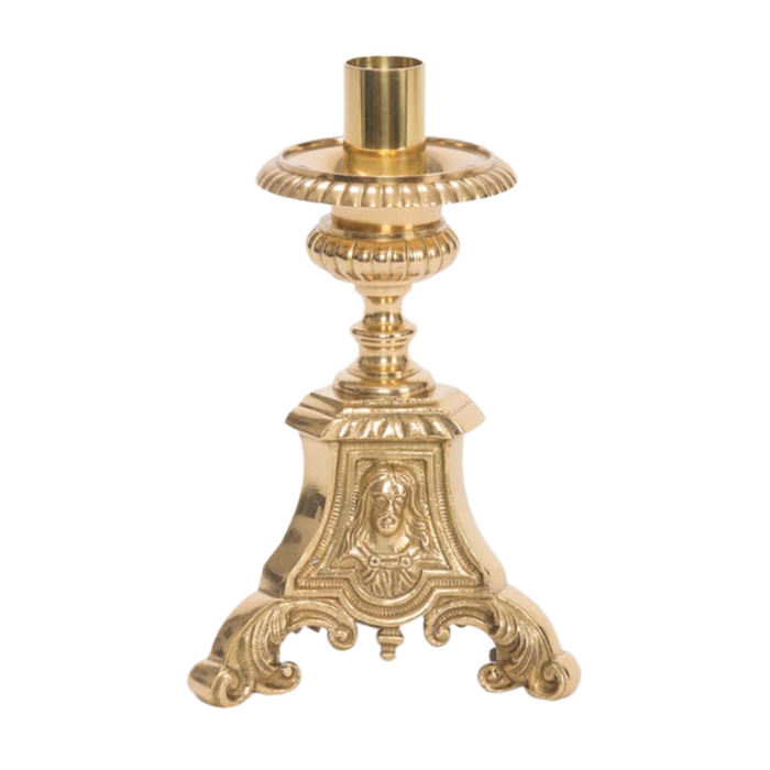 Holy Family Brass Candlestick