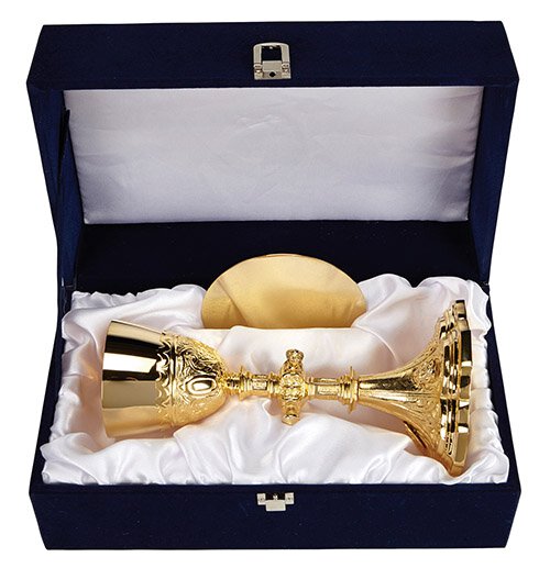 Holy Family Chalice and Bowl Paten Set with Case