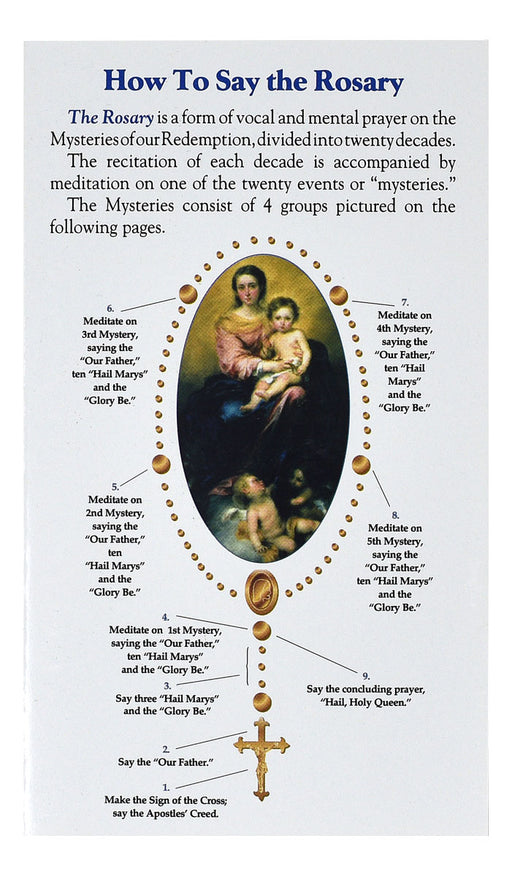 How To Say The Rosary Pamphlet - 24 Pieces Per Package