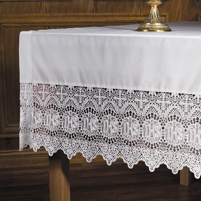 IHS Lace Altar Frontal