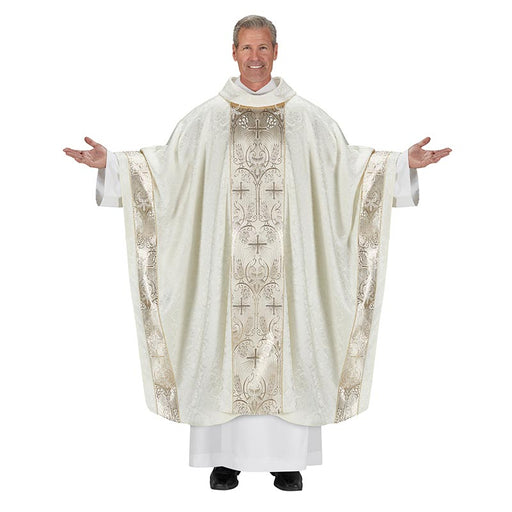 Ivory Monastic Chartres Chasuble