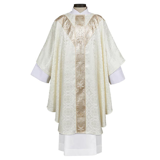 Ivory Semi-Gothic Chartres Chasuble