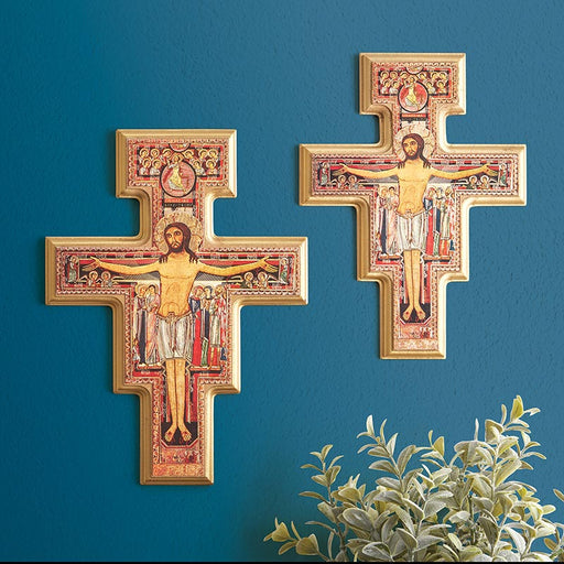 Saint Damiano Wall Crucifix Crucifix Crucifix Symbolism Catholic Crucifix items