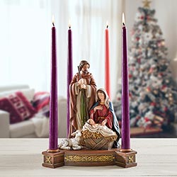 Holy Family Advent Candleholder Catholic Gifts Catholic Presents Gifts for all occasion Housewarming Present