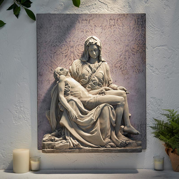 Pieta Garden Wall Plaque Resin Garden Wall Plaque