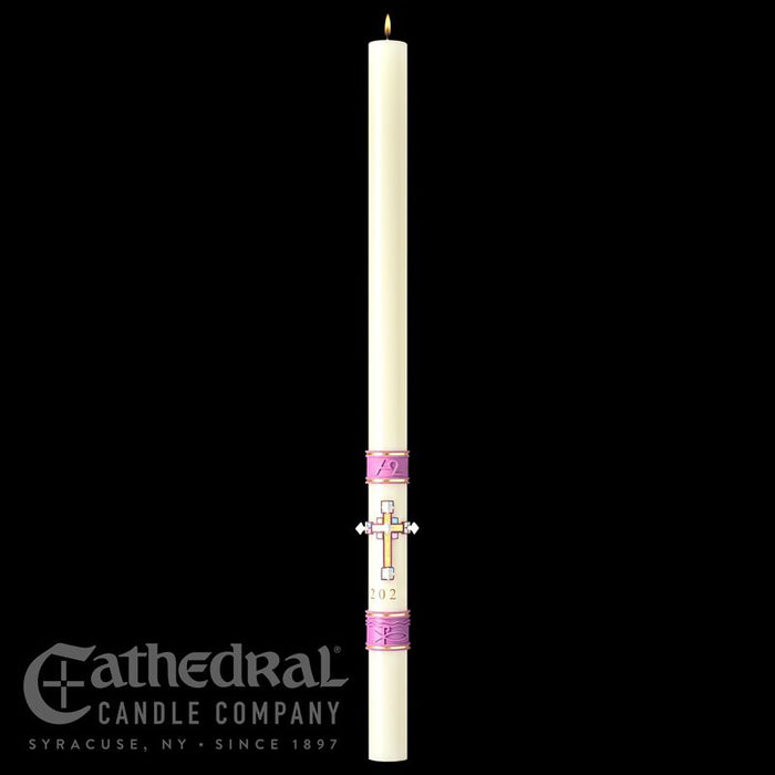 Jubilation Paschal Candle - Cathedral Candle - Beeswax