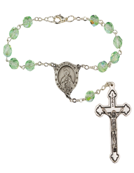  St. Jude Auto Rosary  St. Jude Auto Rosaries St. Jude Rosary  St. Jude Crystal Auto Rosary 