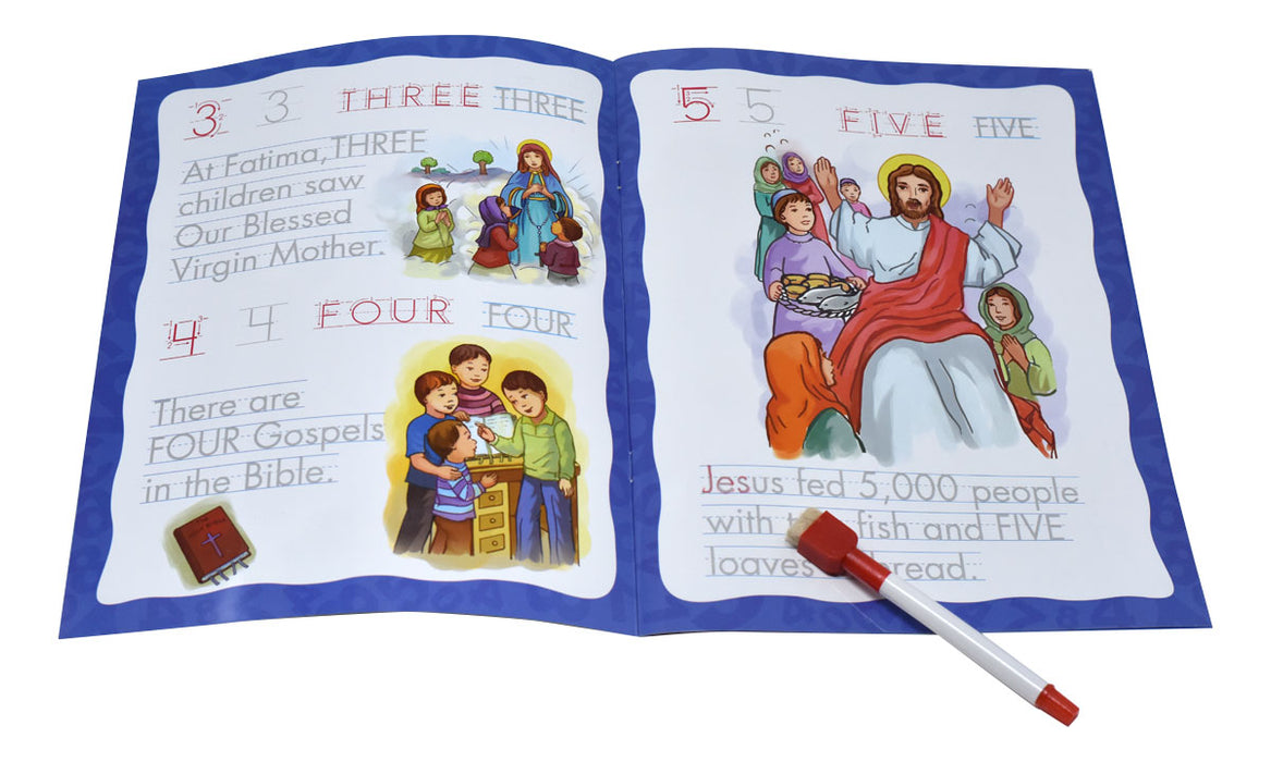 Learn To Write Catholic 123 - 4 Pieces Per Package