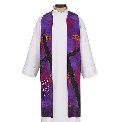 Lenten Cross Overlay Stole Church Supply Church Apparels Stoles