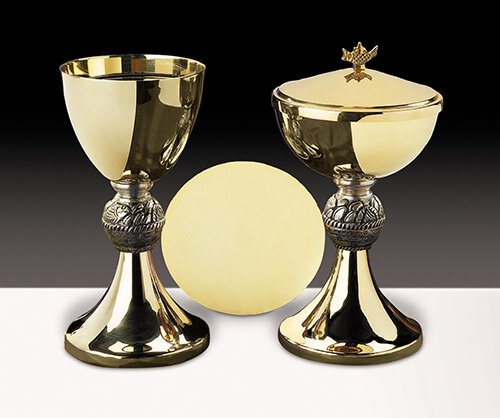 Loaves and Fish Chalice with Paten Set