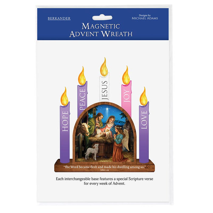 Magnetic Advent Wreath - 4 Pieces Per Package