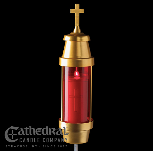 Memorial Light Fixtures - Center Spike - Ruby