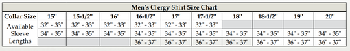 Men's Size Chart